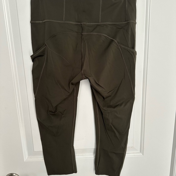 lululemon Fast and Free running tights olive green 5 pockets - Picture 4 of 4
